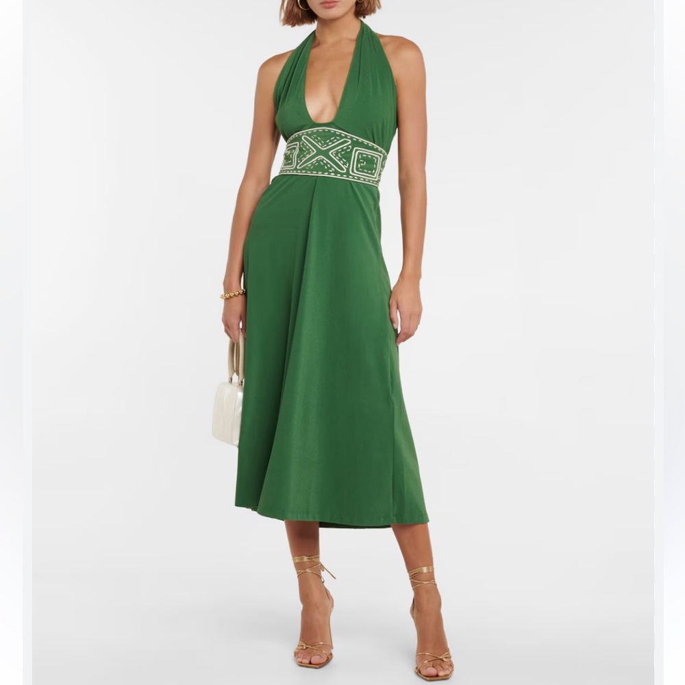 Johanna Ortiz Lagoon Afair Belted Midi-Dress